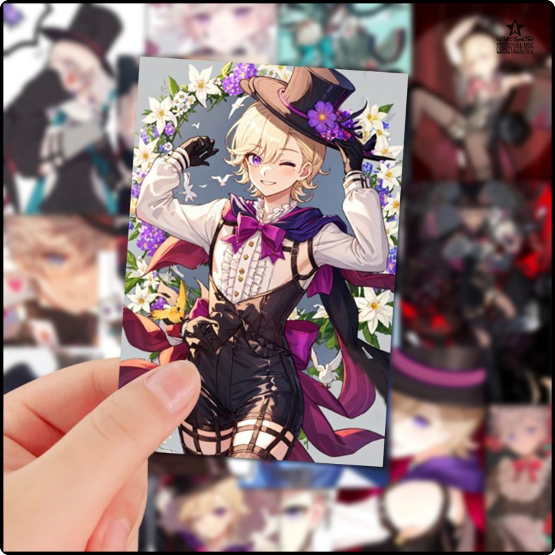 [sfxp93] Lynette Lyney Sticker Anime Genshin Impact Briefpapier Stickers Cartoon Fontaine Waterdicht Student Schoolbenodigdheden Decor Cadeau