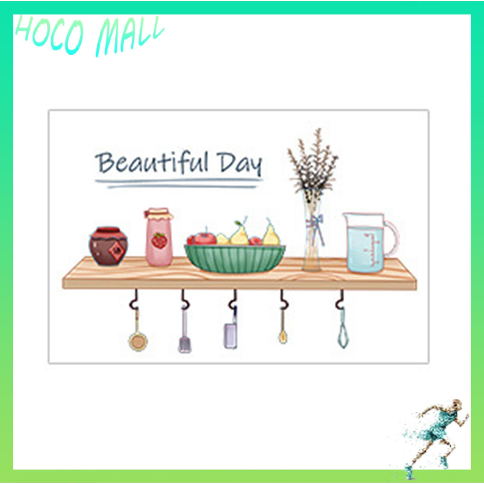 HOCO MALL Quick Kitchen Makeover Decal Kitchen Waterproof Self-adhesive Wallpaper Oil-proof Backspla