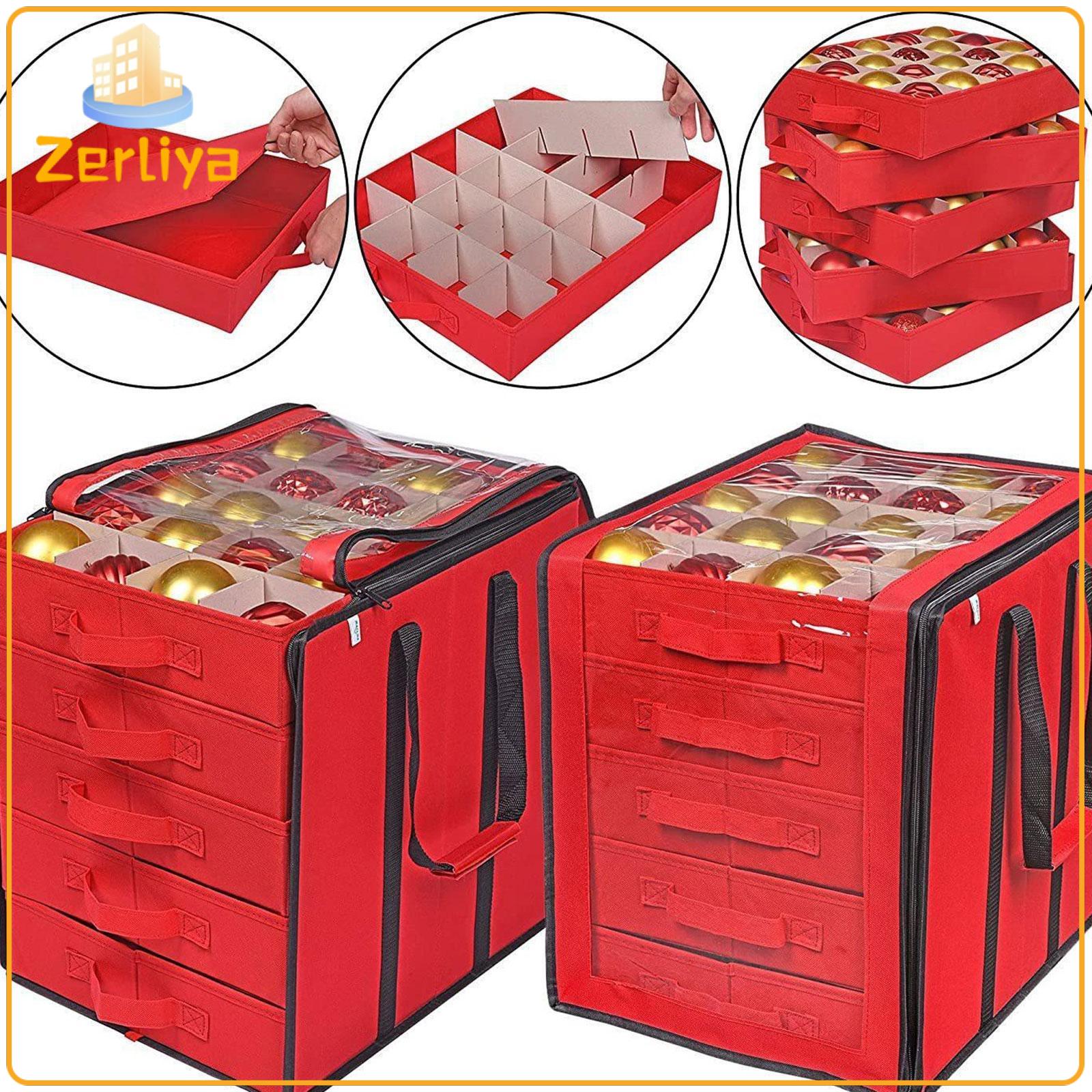 petsola Desktop Drawer Organizer with PVC Window Christmas Ornament Storage Box ราคา 1,373 บาท*ส่งฟรี