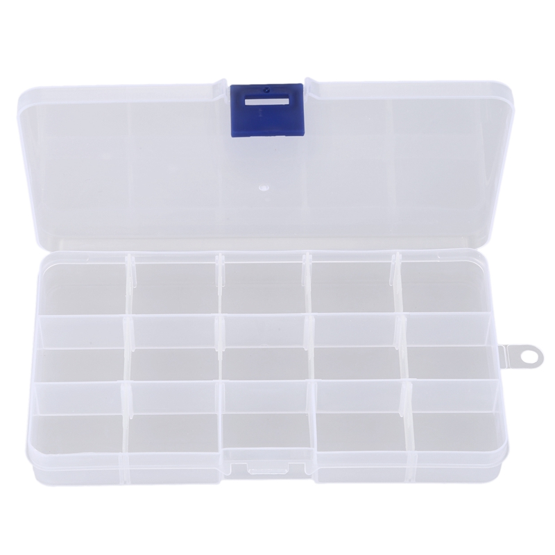 () Electronic Components 15 Slots detachable plastic cases boxes