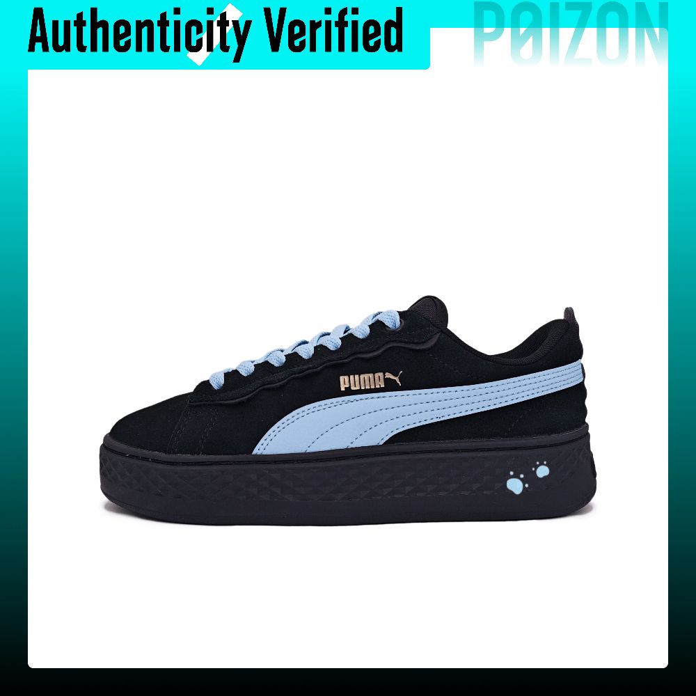 รองเท้าผู้หญิง PUMA Smash Platform Blue Meowth Low top รองเท้าสเก็ตบอร์ดผู้หญิงสีดำ 406748-03(Team858-) ราคา 13,651 บาท*ส่งฟรี