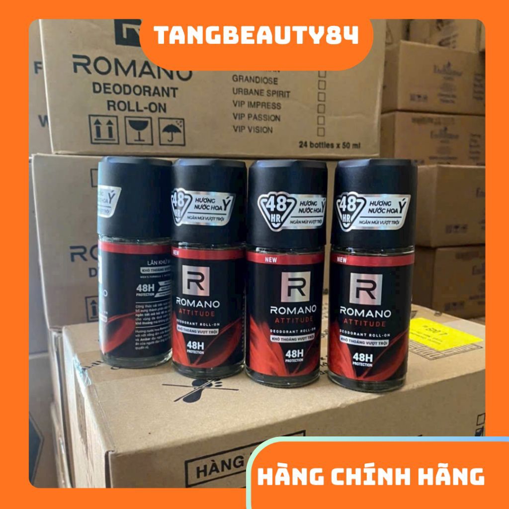 Lăn khử mùi nam Romano 4 mùi hương nước hoa quyến rũ 50ml
