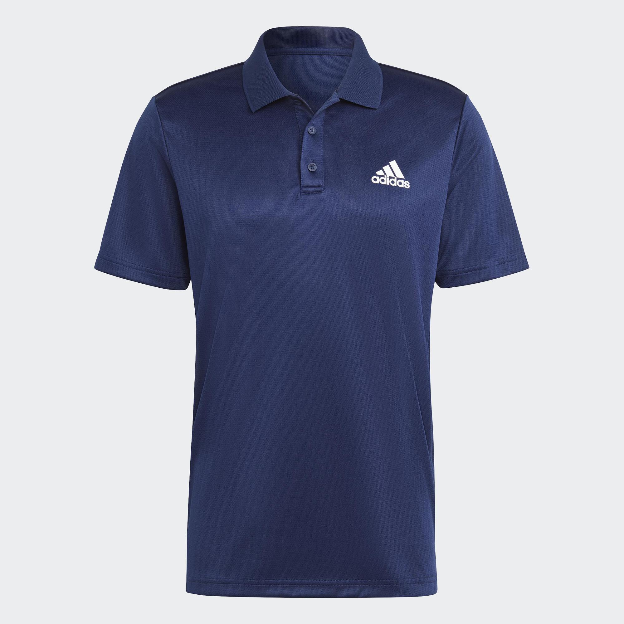 [20H 3-4.4-MUA 2 GIẢM 30%] adidas Gym & Training Áo Polo 3 Sọc Designed to Move Nam Màu xanh da trời IB8236