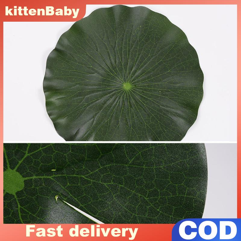 👉Hot Sale kittenBaby Nhân Tạo Nổi Hoa Sen Lá Giả Tán Lá Nhà Máy 10 15 18 28 40Cm EVA Màu Xanh Lá Cây Vòng Sen Lá Vườn Ao Trang Trí Nội Thất