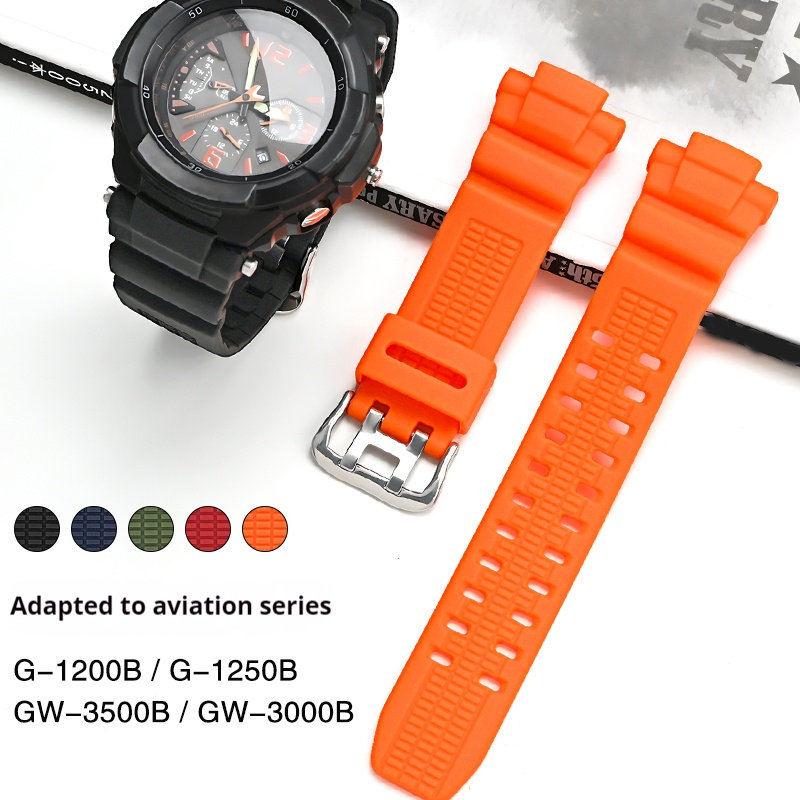 Strap for Casio G-Shock GW-3500B GW-3000B GW-2000 G-1200B G-1250B Silicone Rubber Band Watch Accessories Men Sport Bracelet ราคา 72 บาท*ส่งฟรี