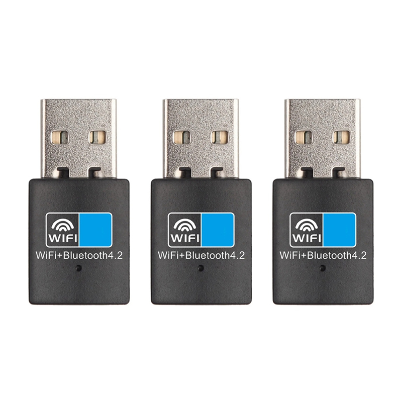 3X USB Wifi Bluetooth-Compatible Adapter V4.2 Wireless Network Card Wifi Antenna Transmitter PC Lan Internet Receiver