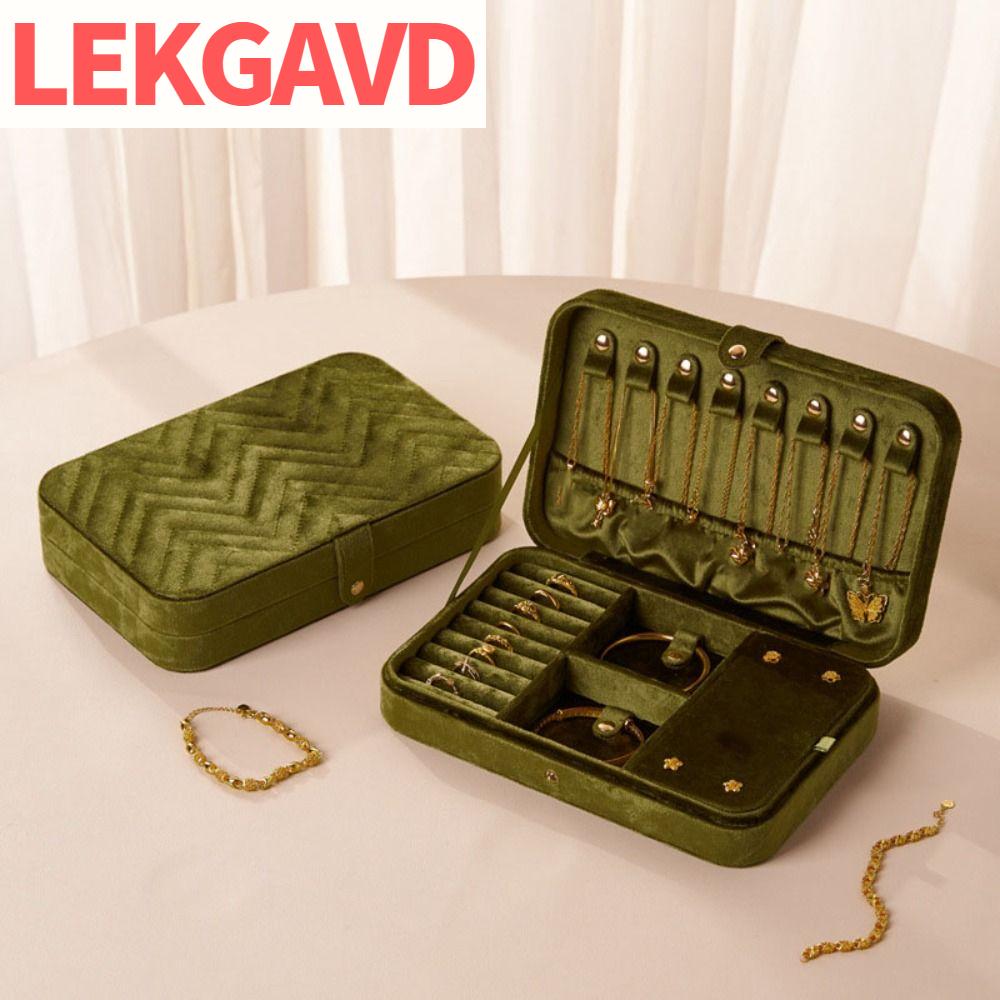 LEKGAVD แหวน สร้อยคอ ถุงบรรจุภัณฑ์เครื่องประดับ ผู้จัดการ ความจุขนาดใหญ่ กล่องเก็บเครื่องประดับ ง่าย สร้อยข้อมือ ต่างหู กล่องเครื่องประดับสี่เหลี่ยม การเดินทาง ราคา 1,169 บาท*ส่งฟรี