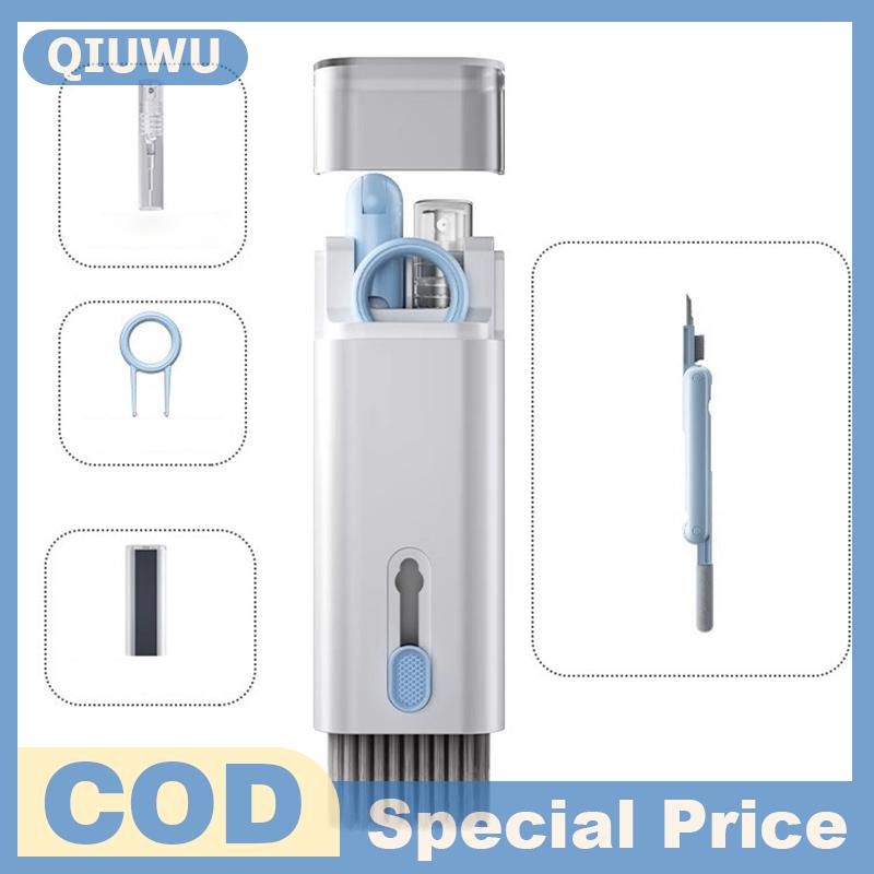 QIUWU Computer Keyboard Cleaner Brush 7 In 1 Electronic Kit For IPad Bluetooth Earphone Phone Cleani