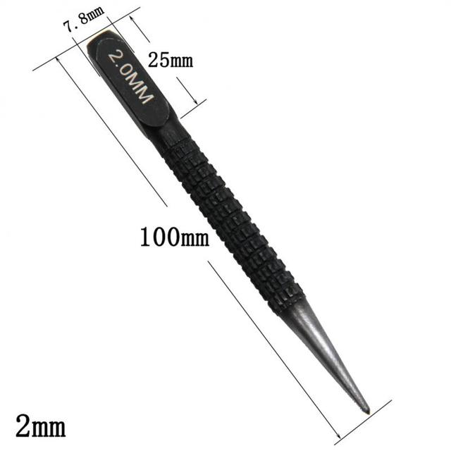 【Online】 1/3 cái cú đấm trung tâm chống trượt thép carbon cao cú đấm trung tâm hợp kim thép cú đấm trung tâm kim loại gỗ đánh dấu dụng cụ khoan côn