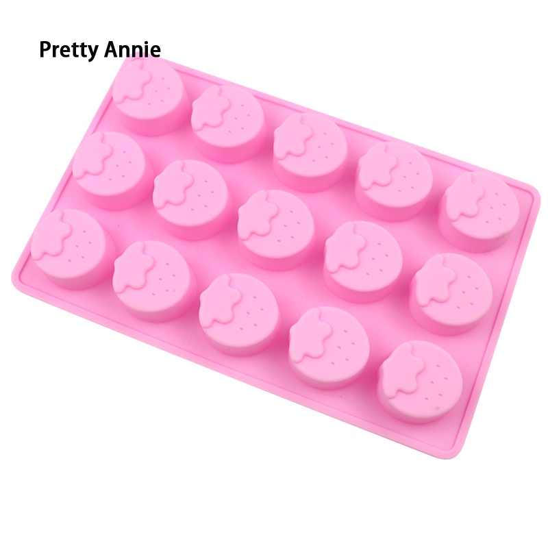 Silicone ice cube mold/chocolate/candy shaped strawberry 3D ราคา 26 บาท*ส่งฟรี