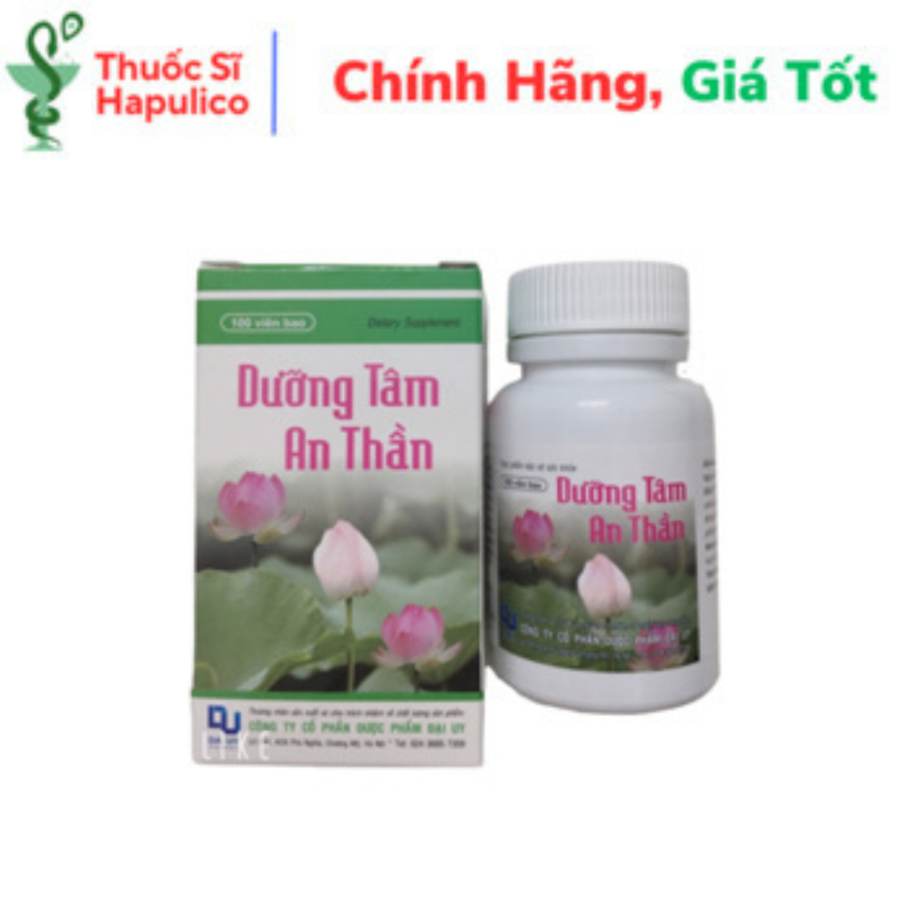 Ngủ ngon DƯỠNG TÂM AN thầƞ- Đại Uy (hộp 100 viên) - giúp ăn ngủ ngon nguồn gốc dượᴄ liệu thiên nhiên