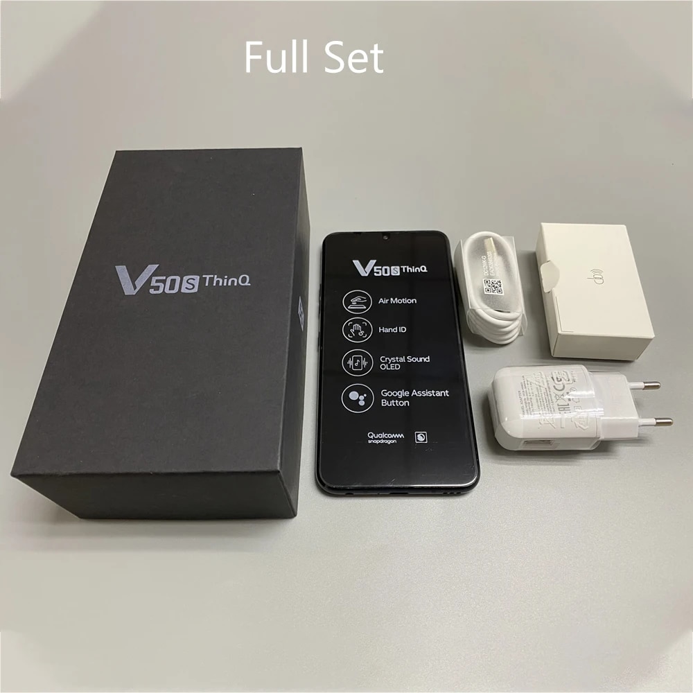 BIDUV Original LG V50S ThinQ 5G Mobile Phone 8GB+256GB Unlocked LG V510N Android SmartPhone 32MP Camera 4G LTE Fingerprint CellPhone PQIDB · v34