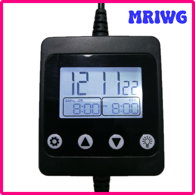 Mriwg đèn LED bể nuôi thủy sinh Bộ điều khiển ánh sáng Dimmer modulator với màn hình LCD cho bể cá hẹn giờ thông minh mờ hệ thống mặt trời mọc và hoàng hôn sgjiy