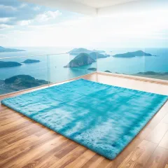 Karpet bulu rasfur empuk ukuran 180X80X3.5CM hdp |karpet aesthetickarpet kamar tidur|karpet mewah LP