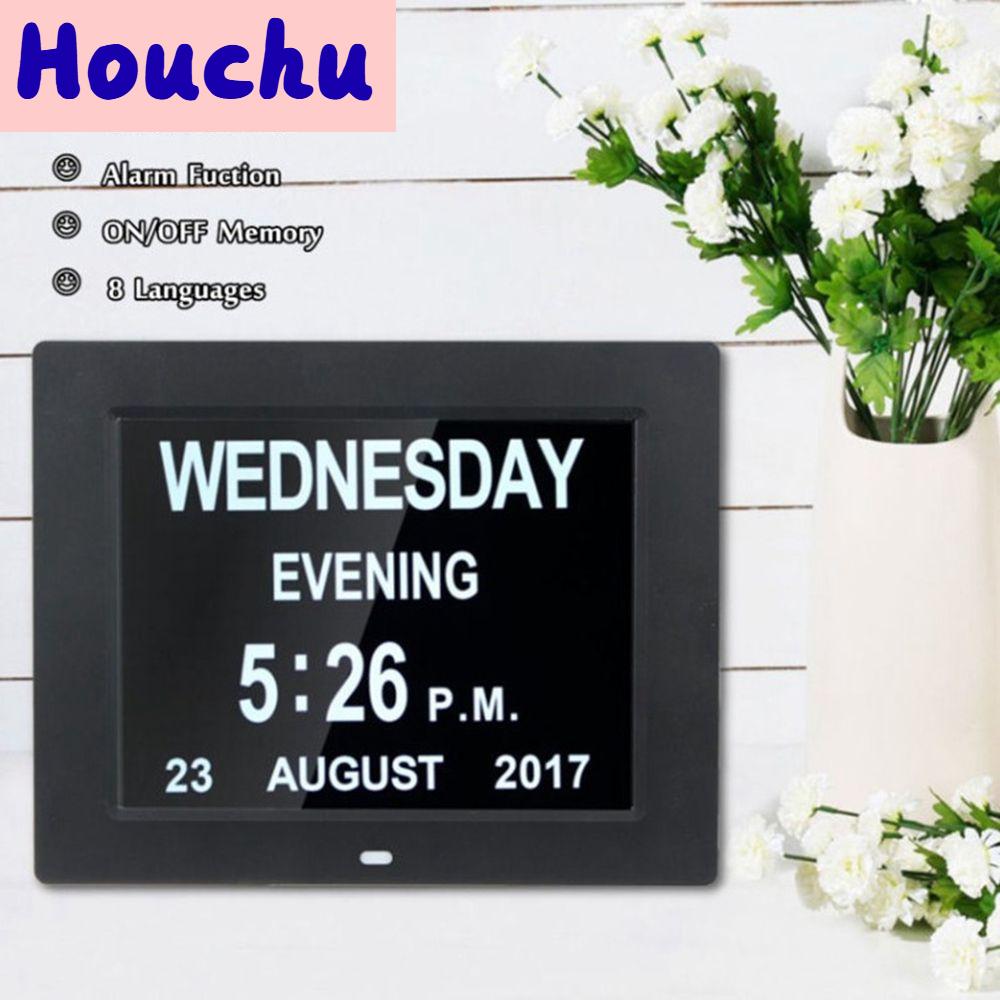 HOUCHU อิเล็กทรอนิกส์ วันเดือนปี ใหญ่ หน้าจอ LCD ตาราง ภาวะสมองเสื่อม การตกแต่งบ้าน นาฬิกาดิจิตอล ปฏิทิน นาฬิกาปลุก ราคา 1,194 บาท*ส่งฟรี