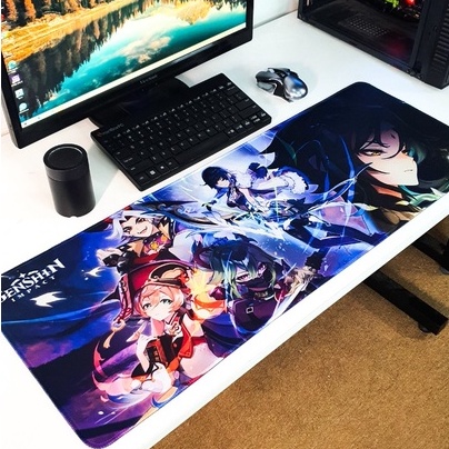 Lót chuột cỡ lớn 80x30cm dày 2mm pad gaming cỡ lớn speed bo viền chắc chắn