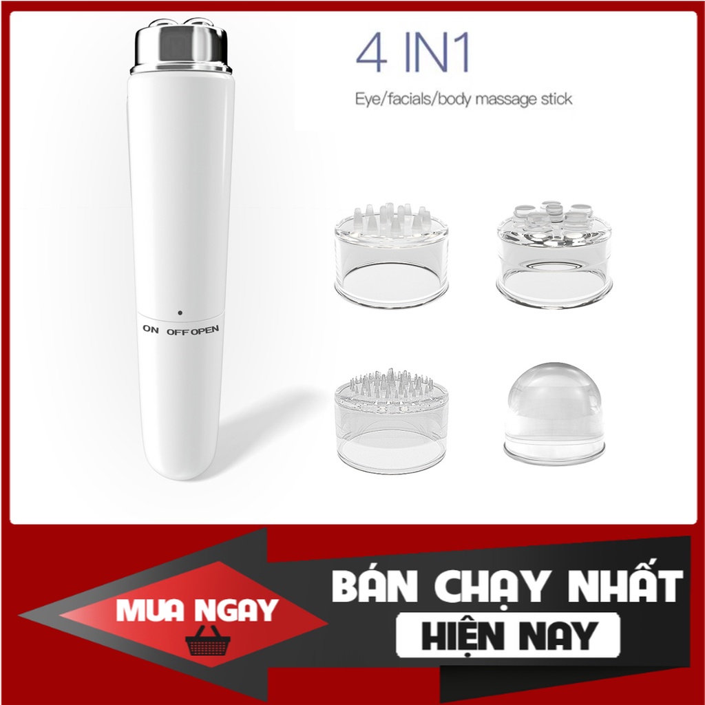 Máy massage mặt cầm tay 4 đầu kiểu bút