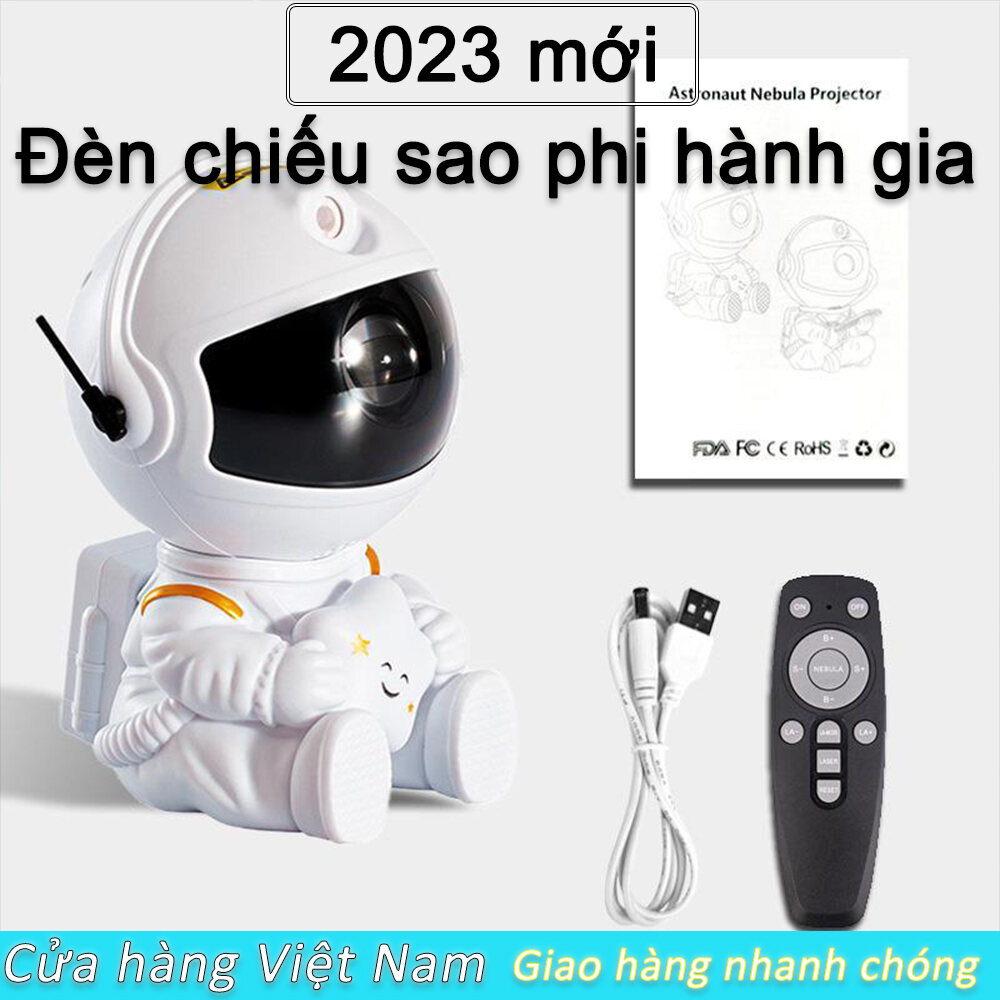 Đèn Phi Hành Gia 2023, Đèn chiếu sao phi hành gia, đèn ngủ chiếu sao thiên hà, Máy Chiếu Bầu Trời Đầy Sao Dải Thiên Hà, Đèn Trang Trí Phòng Ngủ