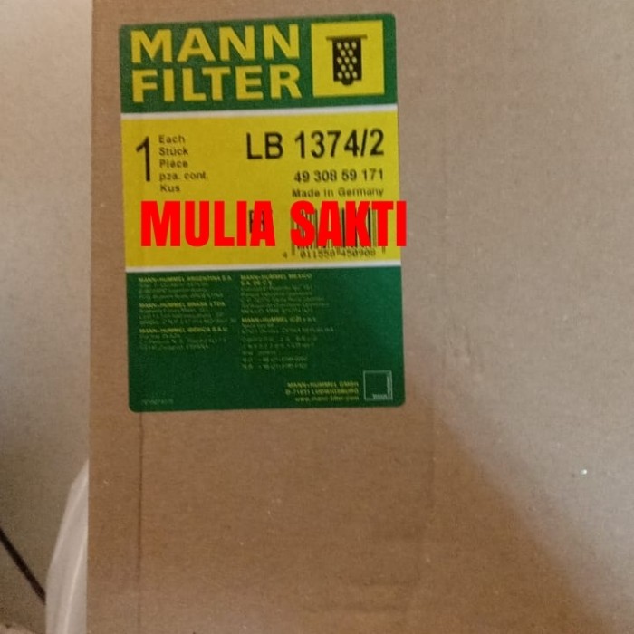 FILTER MANN LB1374/2 Harga 1,385,000 rupiah*Gratis Ongkir
