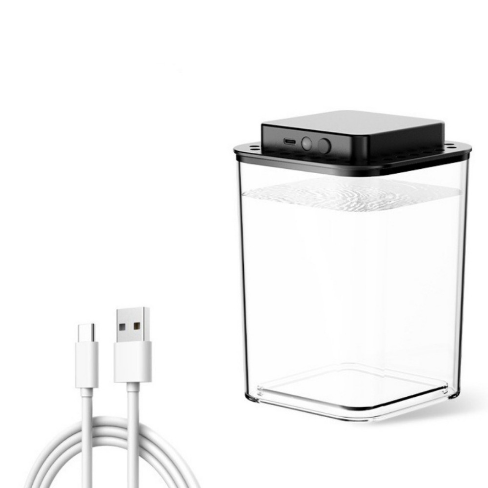 MITULI Trong suốt Bể cá Betta Cảm biến thông minh Sạc USB Bể cá để bàn Đa chức năng Nhựa Hộp lưu trữ mô hình Để lưu trữ - 3