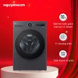 [Mới 2025] Máy giặt sấy cửa ngang LG AI DD 2.0 Inverter 15/8kg F2515RNTG Đen