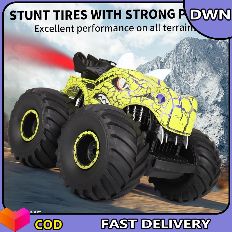 Remote Control Car For Kids Dinosaur Spray Toy 2.4G 6CH Off-road Vehicle With Lights Sound Car Toy Model Gifts For Boys Girls ราคา 658 บาท*ส่งฟรี