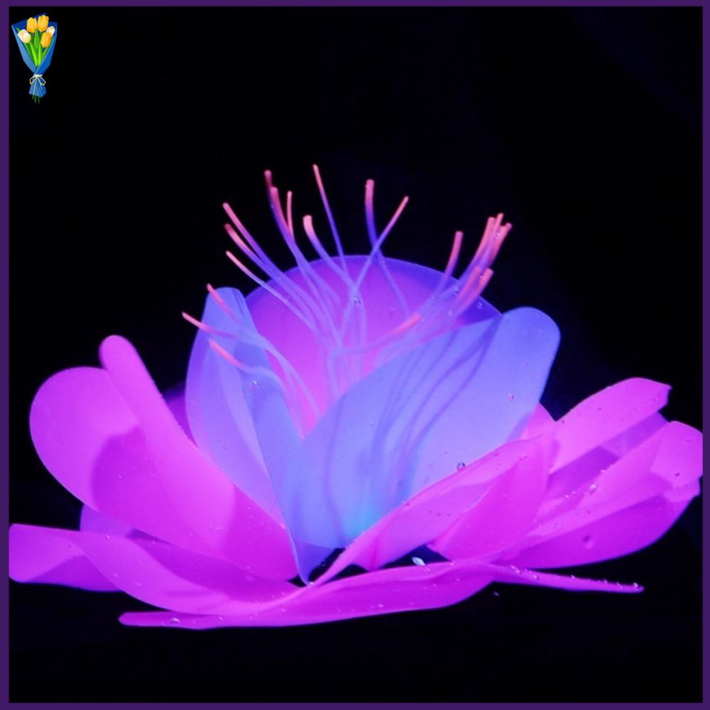 ISPLNV Dưới nước Đồ trang trí san hô Nhân tạo Silicone San hô phát sáng Sáng Tạo Mô phỏng bể cá Cây phát sáng Trang trí bể cá