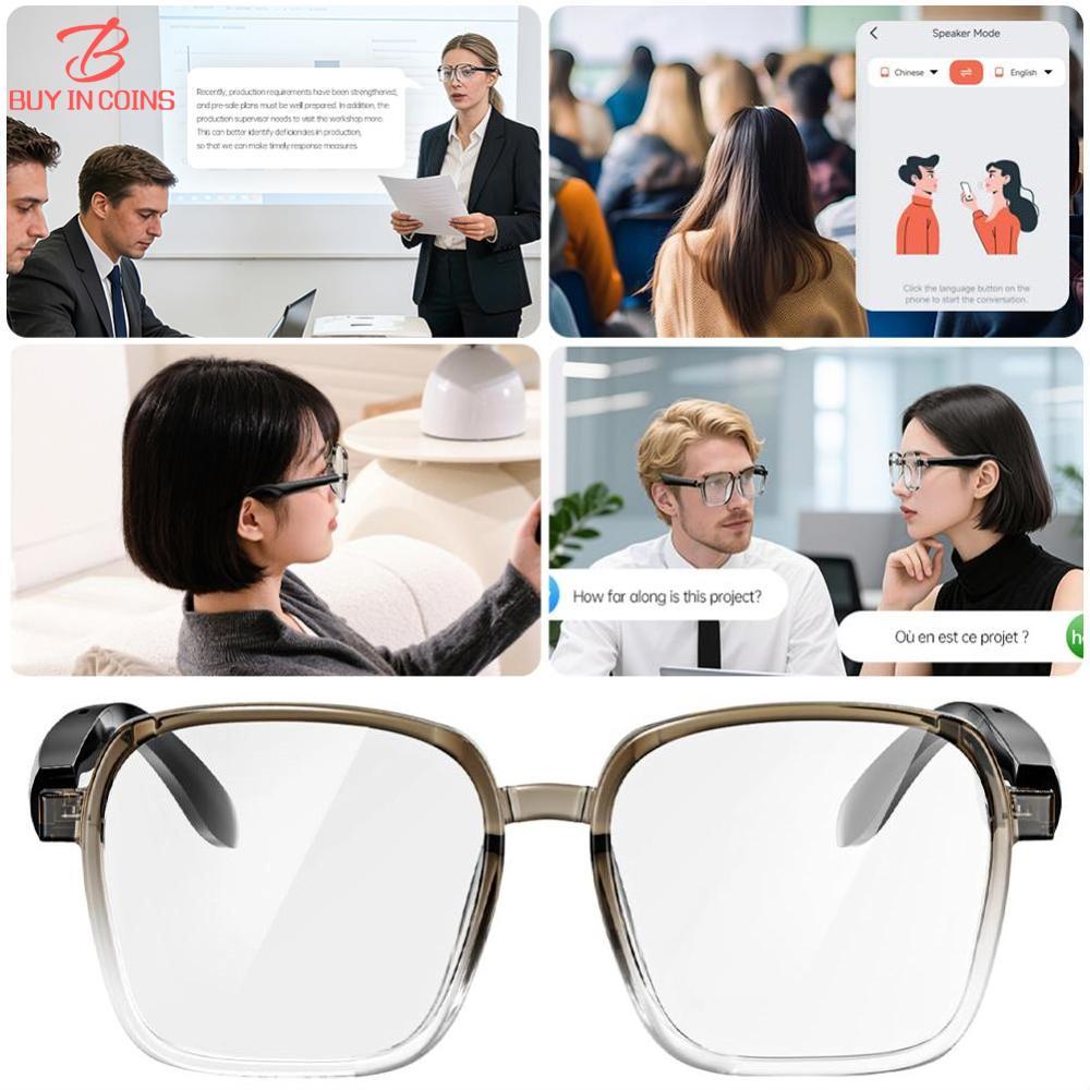 BC XG92 Smart Audio Bluetooth Glasses Calls Music AI Translation Ultra Long Battery Life Cycling Sunglasses Type-C Charging ราคา 281 บาท*ส่งฟรี