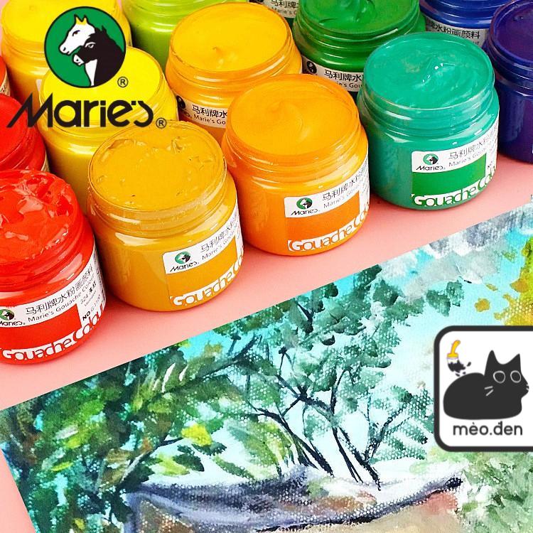 Màu Gouache MARIE'S Cao Cấp Lẻ Hũ 100ml - Họa Cụ Hakuart