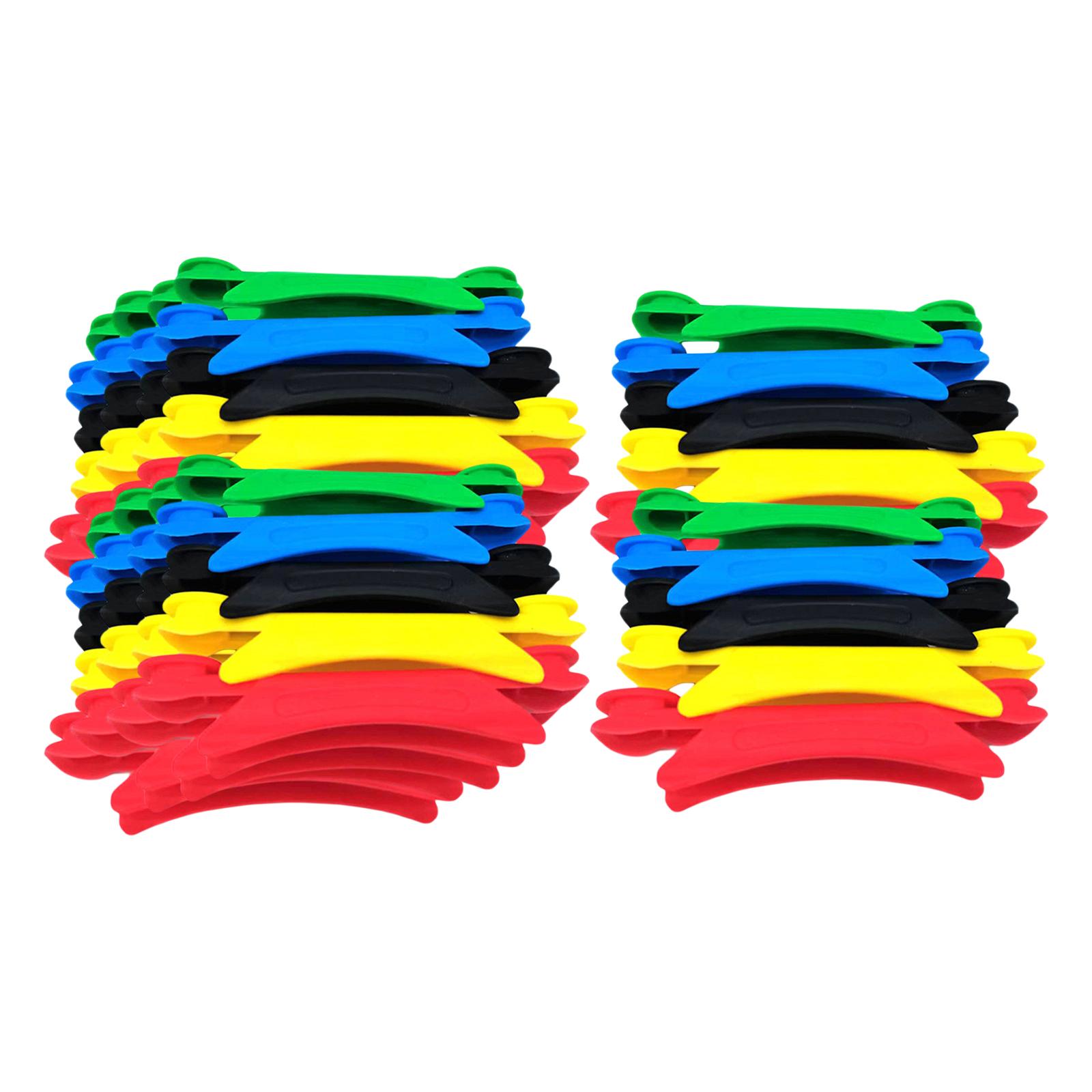 50Pcs Fishing Winding Wrapped Wire Board Fishing Reel Winder Clip on Rod Fishing Coiling Board