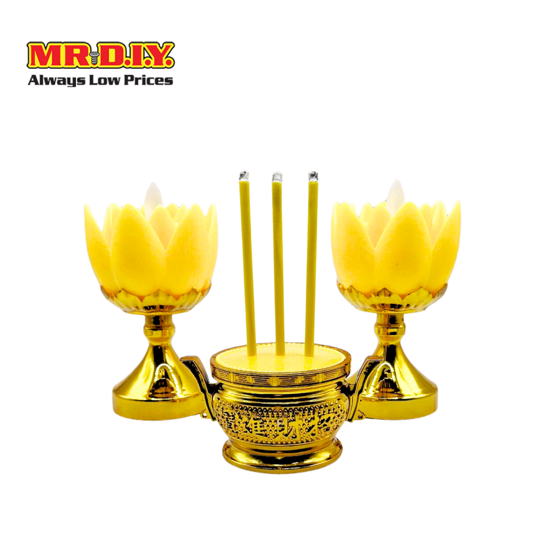 มิสเตอร์.ดี.ไอ.วาย. ชุดเชิงเทียนและกระถางธูปไฟฟ้า ราคา 230 บาท*ส่งฟรี