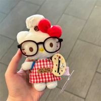 JOYNCLEON จี้ตุ๊กตา Hello Kitty น่ารักพร้อมกระเป๋าเป้สะพายหลังและหัวเข็มขัดรูปหัวใจ