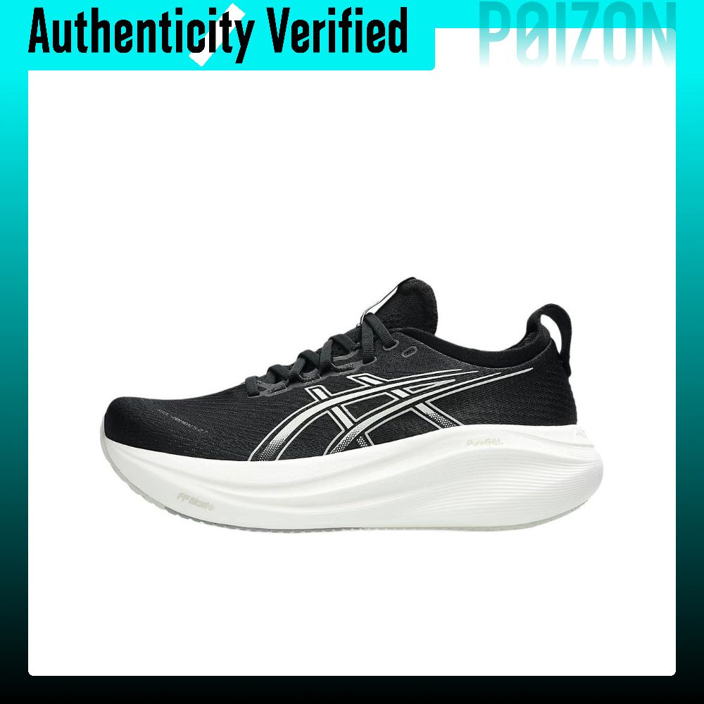 รองเท้าวิ่ง รองเท้ากีฬาออกกำลังกาย ASICS GEL-Nimbus 27 ผู้หญิง Low-top Black/Lake Grey 1012B753-002 ราคา 28,796 บาท*ส่งฟรี
