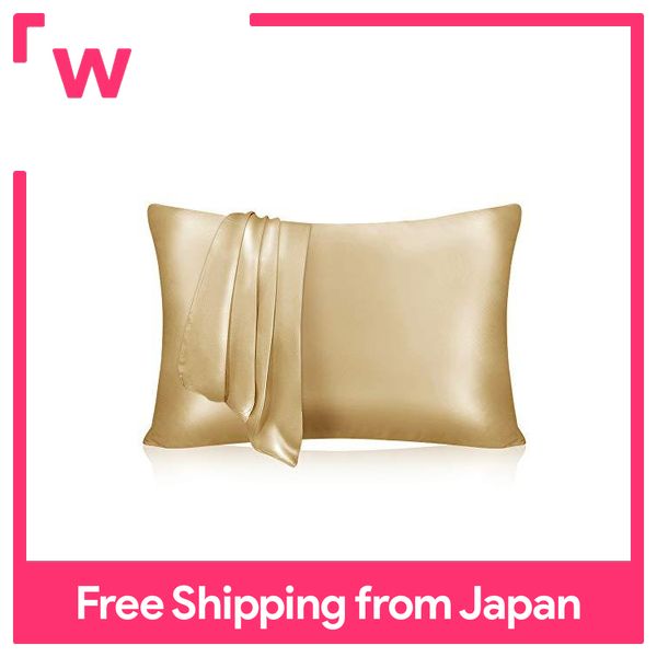 Lulusilk gối lụa bìa 100% sợi lụa lụa 19 mace vỏ gối làn da đẹp tóc đẹp hai mặt lụa loại mịn vật liệu vỏ gối fastener vàng 35x50cm 1 mảnh chống tĩnh điện chất lượng khách sạn khử mùi kháng khuẩn bóng chống tick u...