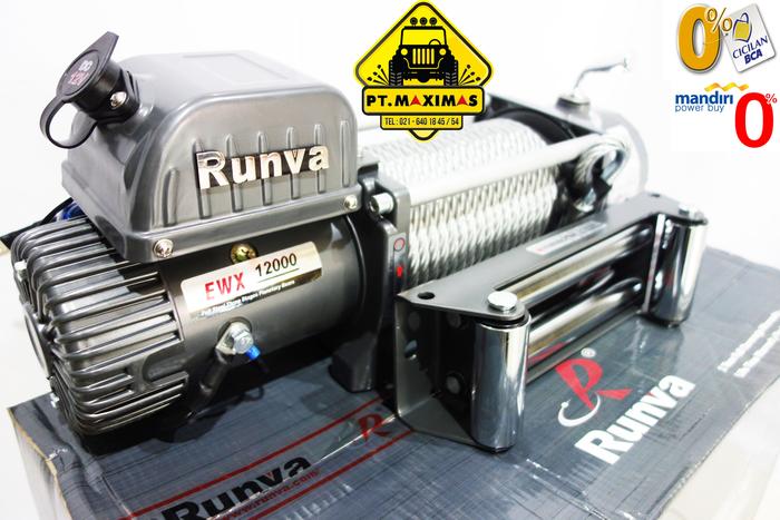 RUNVA ELECTRIC WINCH EWX-12000 24 VOLT KAPASITAS 5,4 TON - ForUs Mart Harga 12,410,000 rupiah*Gratis Ongkir