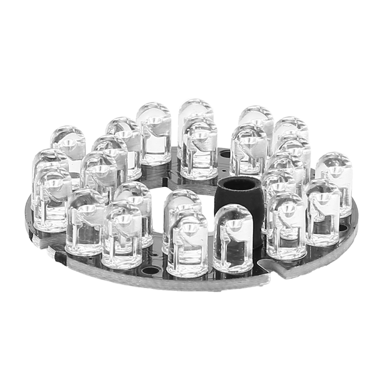 CCTV Camera 10Mil 90 Degree Red 5mm 24 LED Bulb IR Infrared Lamp Board
