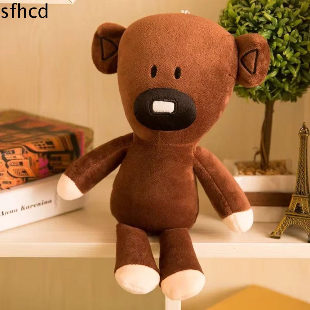 SFHCD Mềm Đồ chơi vải nhung lông gấu mr bean Bông PP Lông mịn Búp bê nhân vật phim hoạt hình Dễ thương Bộ sưu tập Búp bê thú nhồi bông cho bé Trang trí nhà cửa