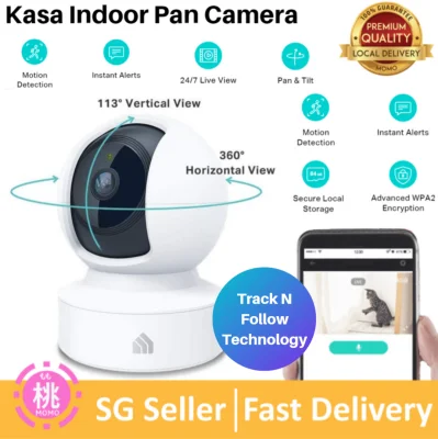 Kasa Smart Indoor Pan/Tilt Home Camera, 1080p HD Security Camera wireless 2.4GHz with Night Vision, Motion Detection for Baby Monitor, Cloud & SD Card Storage, Works with Alexa & Google Home EC70