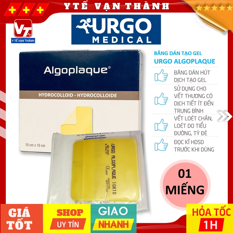✅ Băng Dán Chống Loét Urgo ALGOPLAQUE | Dán mụn, loét -VT1051 - Y Tế Vạn Thành