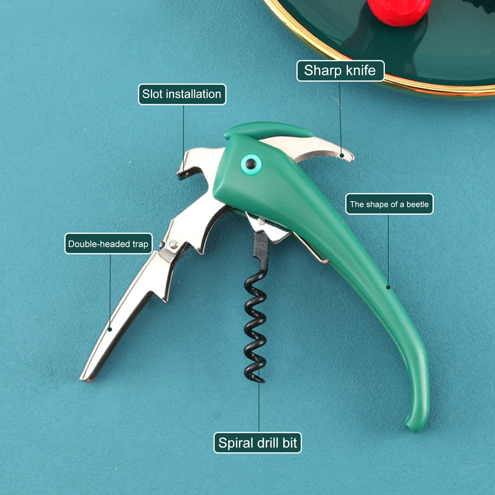 Multifunctional Stainless Steel Wine Corkscrew And Beer Opener_voghion.com