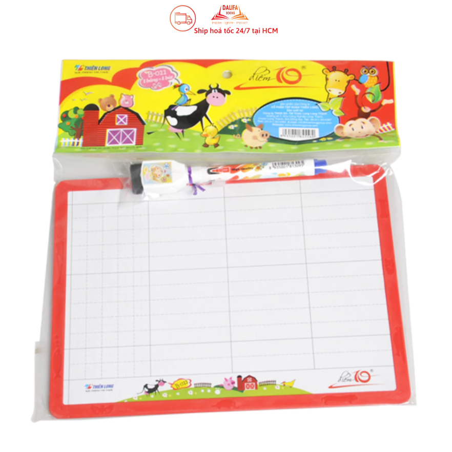 Bảng bộ Thiên Long tiện lợi viết phấn + bút lông bảng B-011