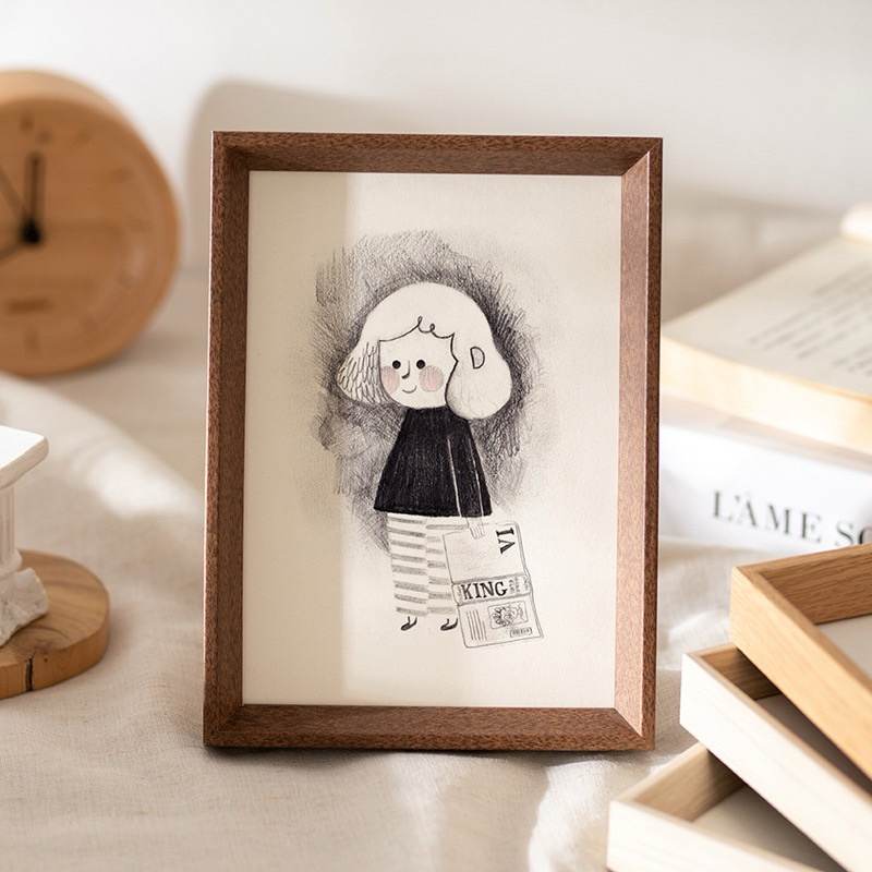 SG Stock [Bulk Price] Wooden Photo Frame Elegant Picture Frame Table Wall Display Graduation Photos Christmas Gift Home Office Decoration
