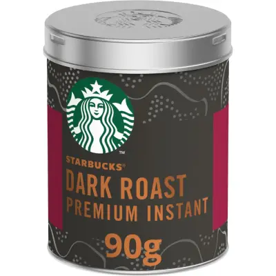 STARBUCKS® Dark Roast Premium Instant Coffee, 90g Tin