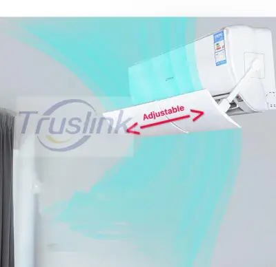 [SG Seller]Truslink Tested Quality Air Conditioner Wind Deflector / Anti-wind blowing wind shield / Wind-Guide Anti-direct Retractable Air Conditioning Air Conditioner Cover Exhaust Fan Wind Deflector Deflector Exhaust Fan Accessories