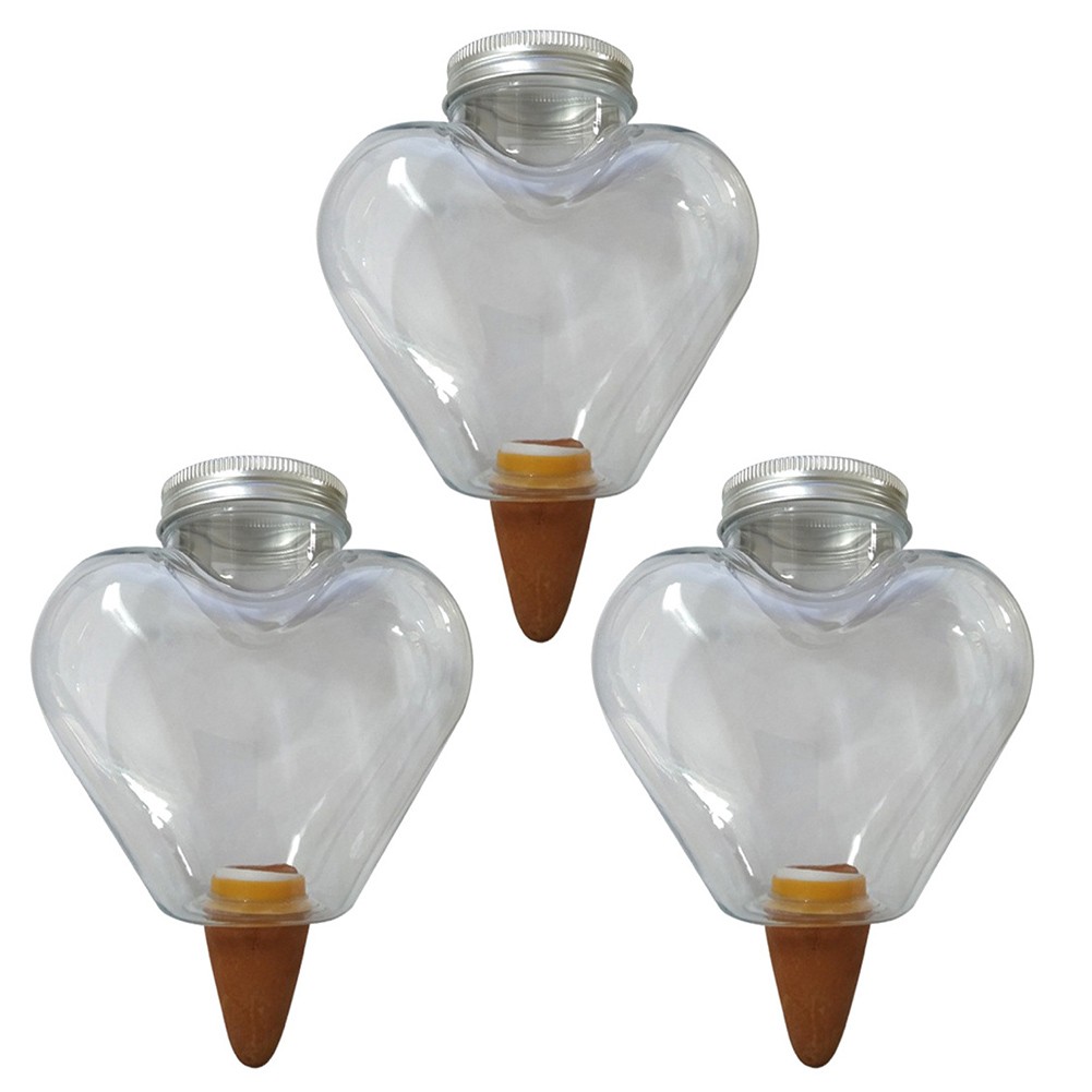 【We Shop great 】 3 heart shaped automatic watering tools for consistent plant hydration 【Great New Arrival】