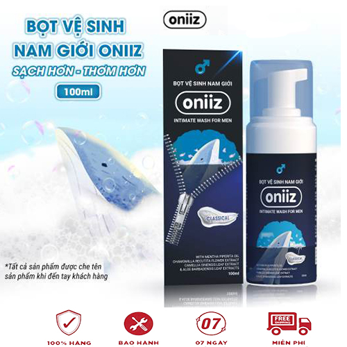 [ Chính Hãng ] Bọt vệ sinh nam giới Oniiz, Dung dịch vệ sinh nam tạo bọt