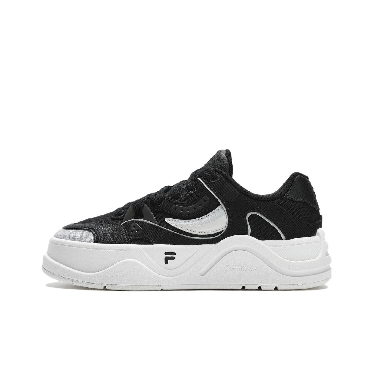 รองเท้าผู้หญิง FILA FUSION 50 สเก็ตบอร์ด CUSHIONING,สวมใส่ Low TOP รองเท้าสเก็ตบอร์ดผู้หญิงสีดำ/Lunar ROCK สีเทา T12W422912FBL ราคา 9,356 บาท*ส่งฟรี