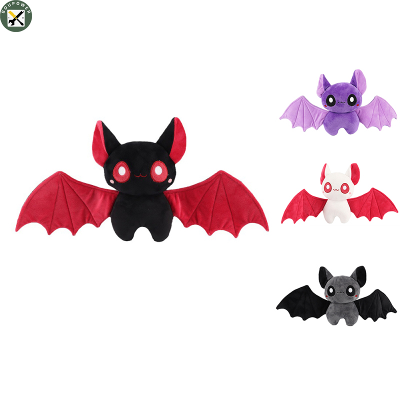 BouPower【2023.9】Halloween Bat Plush Doll Cute Cartoon Anime Plushies Soft Stuffed Plush Toys For Kids Gifts Home Decor