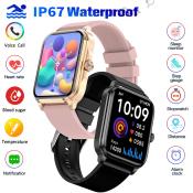 T90 Smart Watch with Blood Glucose Monitoring and Bluetooth
