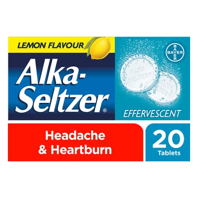 Alka Seltzer Pain Relief Lemon Effervescent Tablet 20s Exp Nov22